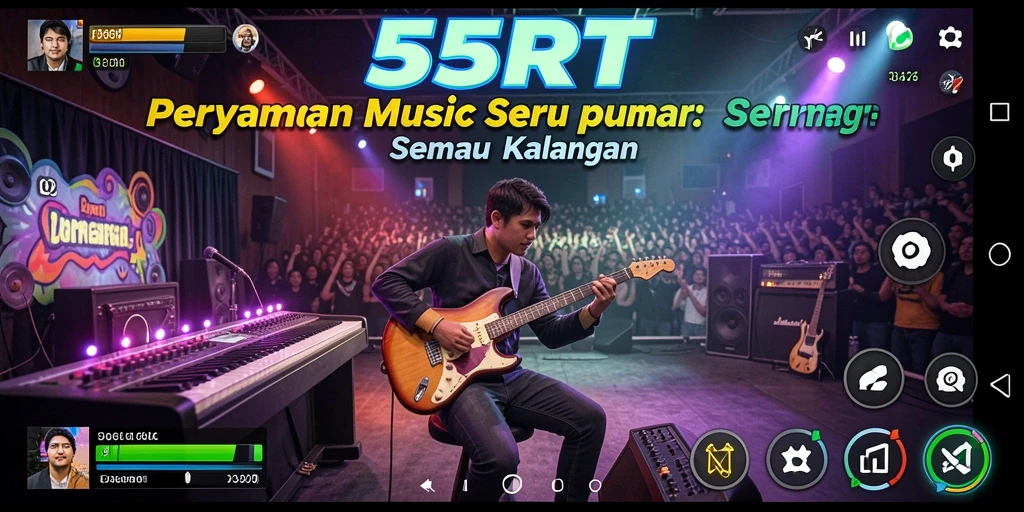 Tampilan menarik gameplay 55RT yang seru dan interaktif.