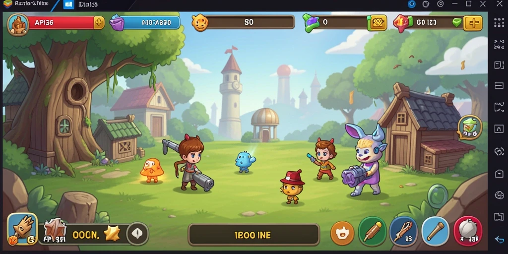 Screencapture gameplay menarik dari API36 yang menunjukkan fitur Idle.