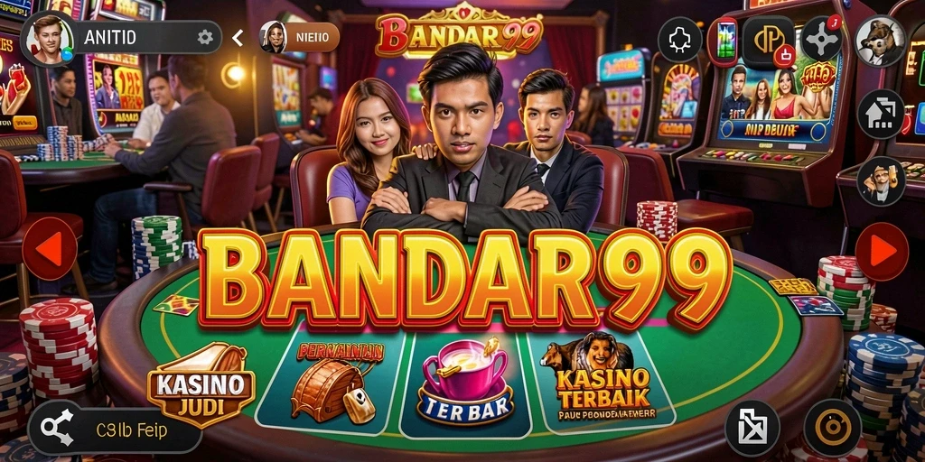 Screenshot <strong>BANDAR99</strong> menunjukkan antarmuka permainan kasino yang menarik.