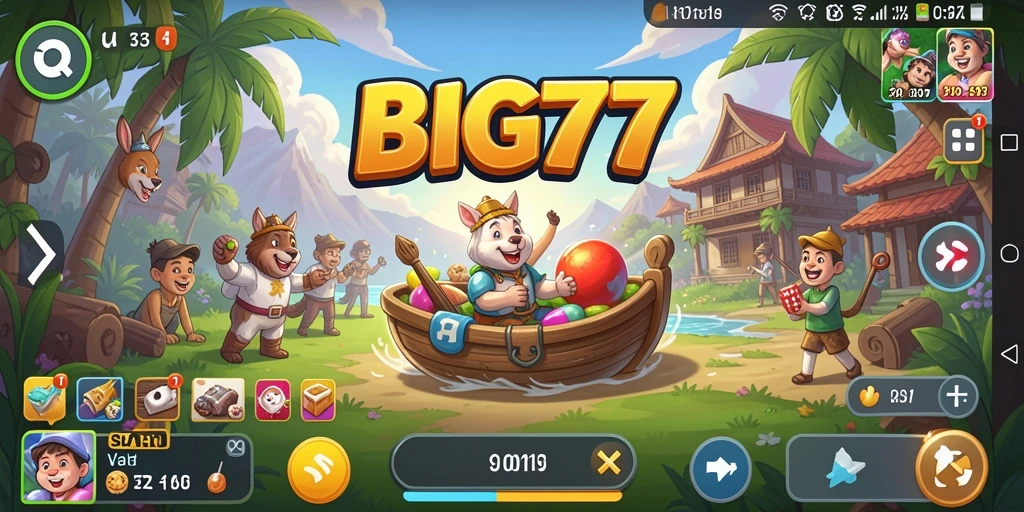 Tampilan gameplay BIG77 yang seru dan menghibur.