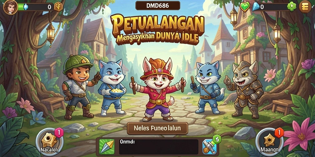 Gameplay DMD686 yang menarik dan mengasyikkan di dunia Idle.