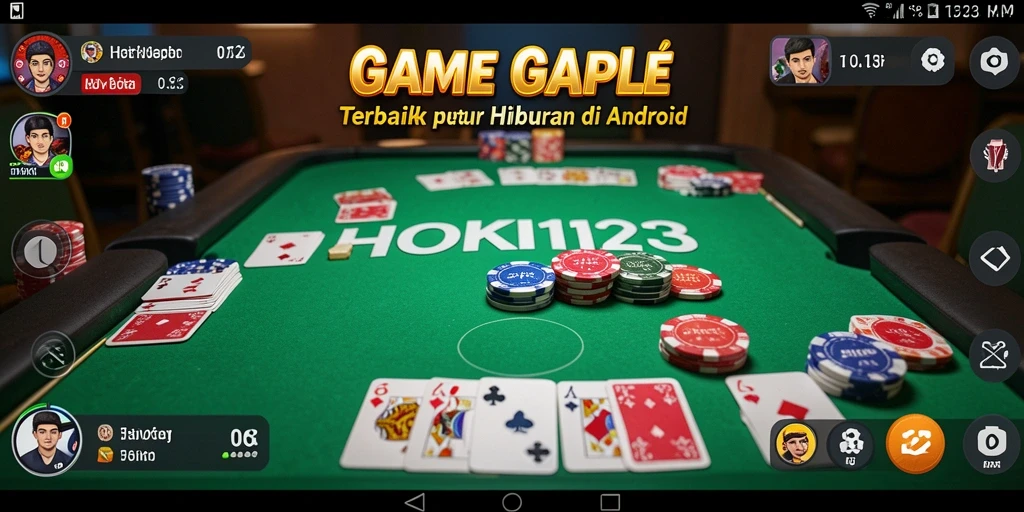 Gameplay seru HOKI123 dengan teman di Gaple.