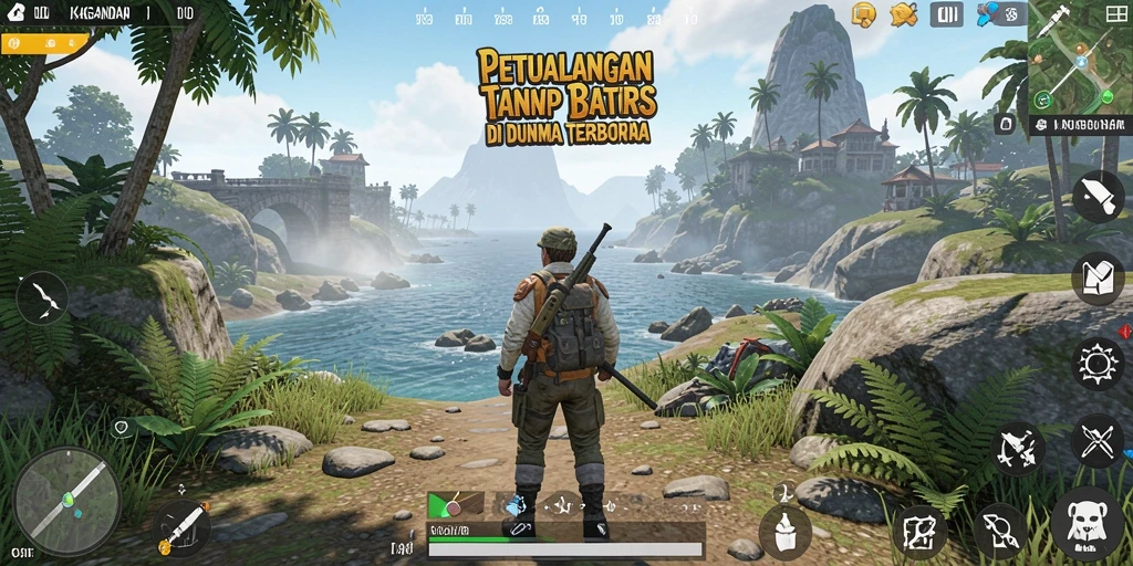 Tampilan gameplay KAGANDAN di dunia terbuka yang luas.