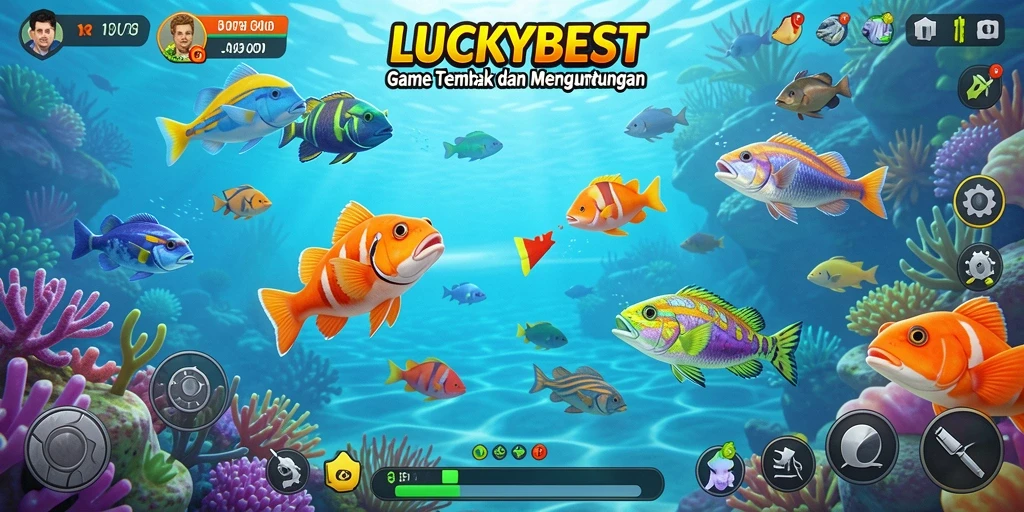 Gambaran gameplay seru LUCKYBEST saat menembak ikan.