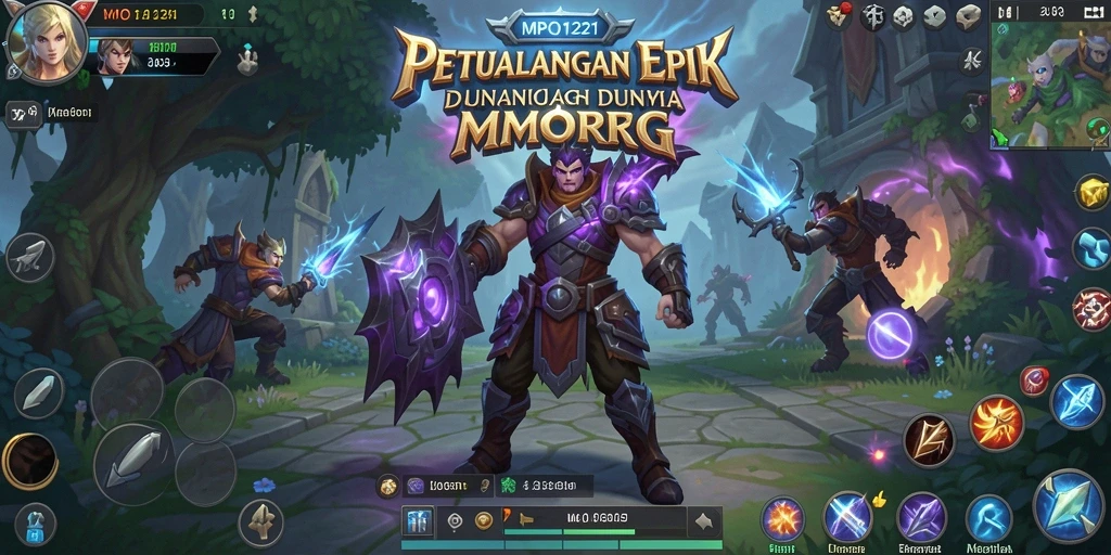 Screenshot MPO1221 menampilkan aksi seru dalam dunia MMORPG.