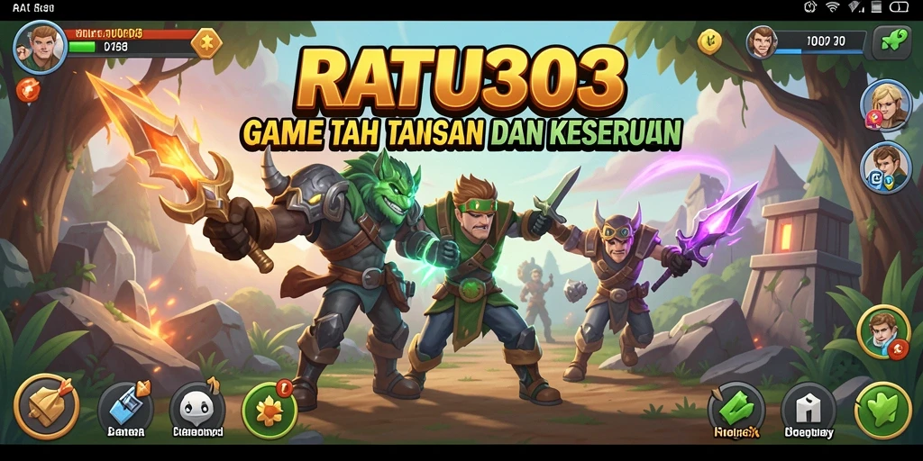 Tampilan gameplay RATU303 yang menarik dan interaktif di layar.
