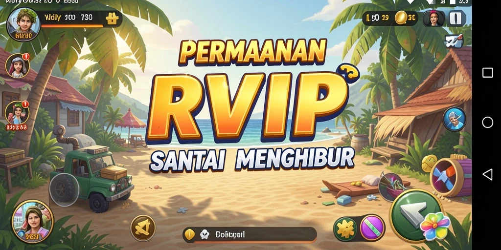 Tampilan permainan Casual RVIP yang penuh warna dan menghibur.