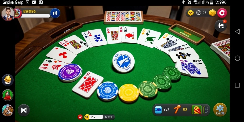Screenshot gameplay SR996 yang menunjukkan keseruan bermain Gaple.