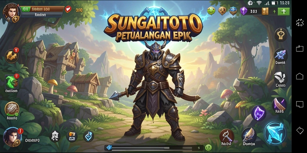 Tampilan gameplay mendebarkan dari SUNGAITOTO dengan aksi seru.