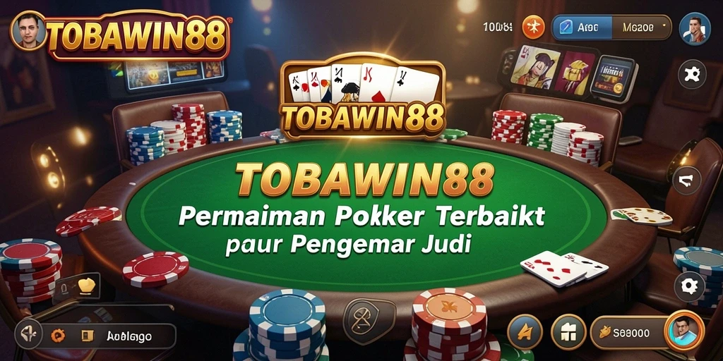 Gameplay Poker seru di TOBAWIN88 dengan grafis menawan.